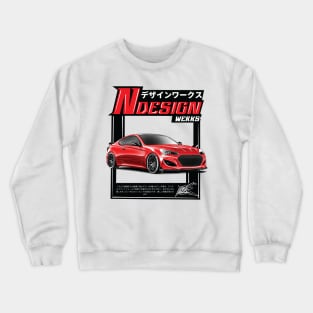 hyundai genesis 3.8 coupe red Crewneck Sweatshirt